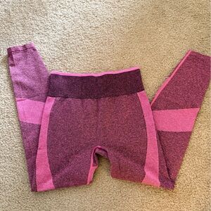 Pink and black Leggings